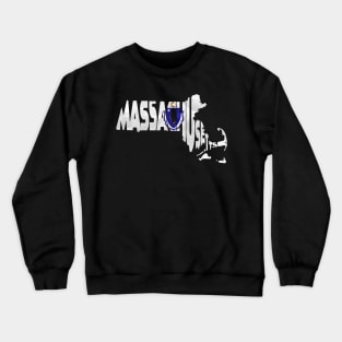 Massachusetts Typo Map Crewneck Sweatshirt